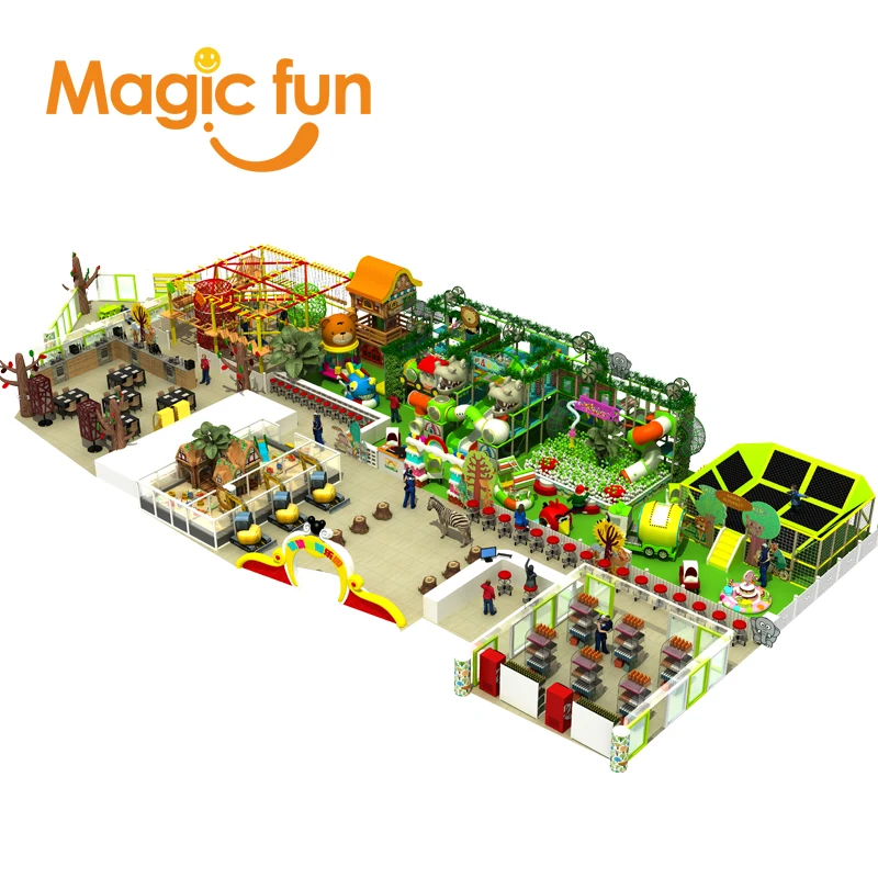 Amusement Park Plastic Slides Ride On Ball pools slide Kids play center Indoor soft play equipment