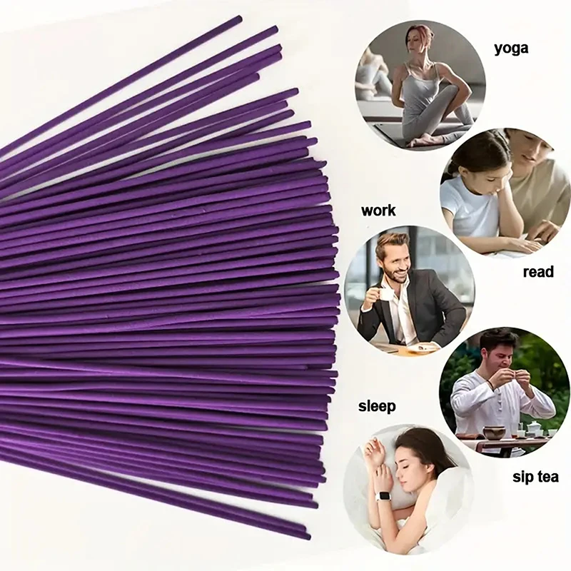 New Lavender Aromatherapy Wood Sticks 8.66 Inches Home Decoration Hotel And Spa Atmosphere Perfect Choice image 3