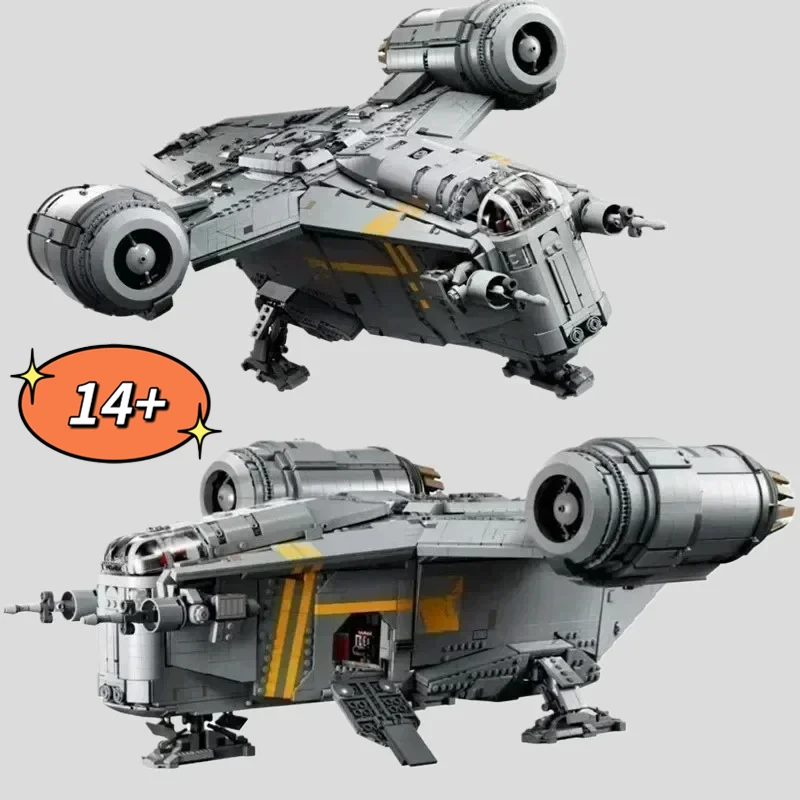 

MINISO The Razor Crest Building Blocks Model Compatible 75331 Spacecraft Bricks 6187Pcs Toys For Boys Birthday Christmas Gifts