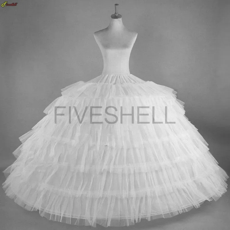 Women 6 Hoops Wedding Petticoat Crinoline Slip Bridal Underskirt for Wedding Night Dress Party Dress Cosplay Costume Petticoats