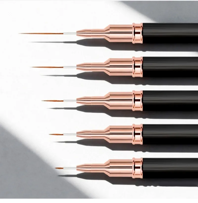 5/10/20Pcs Nail Art Liner Brush Ultra-Fine Professional Drawing Pen For Salon DIY Nail Painting Outline Patterns Manicure Tool