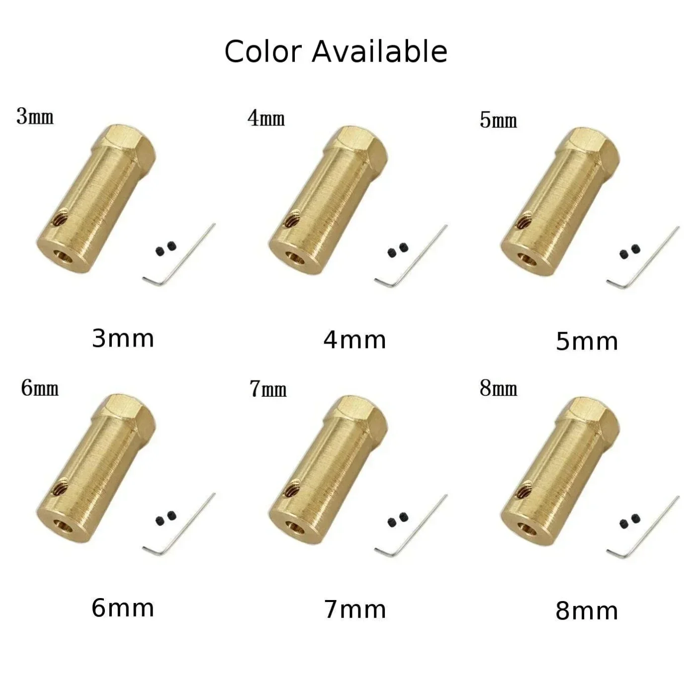 Multipurpose Hexagonal Coupling Connector For Robot Car Motor Shaft Effective Transmission Distance Extension And Model Wheels