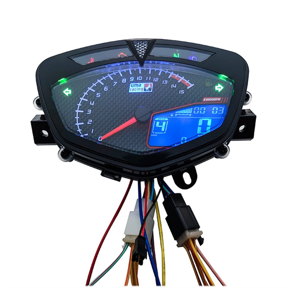 AEA6-Digital Meter For Yamaha Lc135 V1 Jupiter MX Copy Uma Motorcycle Speedometer LCD RPM Tachometer Meter