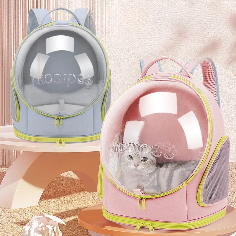 

Transparent Breathable Cat Carrying Bag Space Pet Backpack Portable Backpack Puppy Dog Transport Carrier Space Capsule Bag Pets