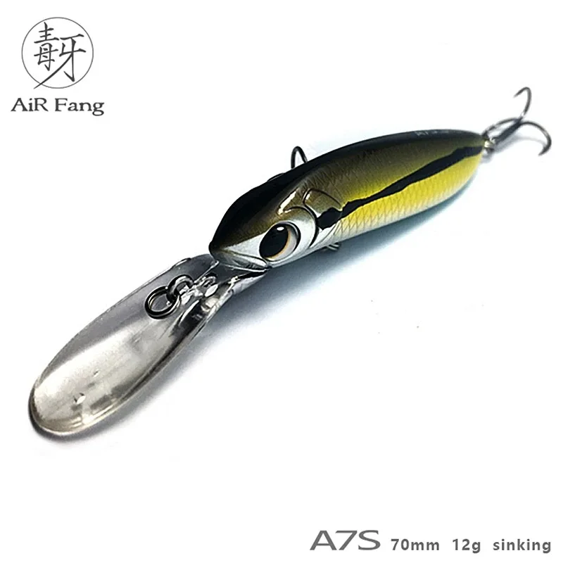 Lurefans Submerged Mino A7S Fangs Far Throw Luya Bait Bionic Perch Lure