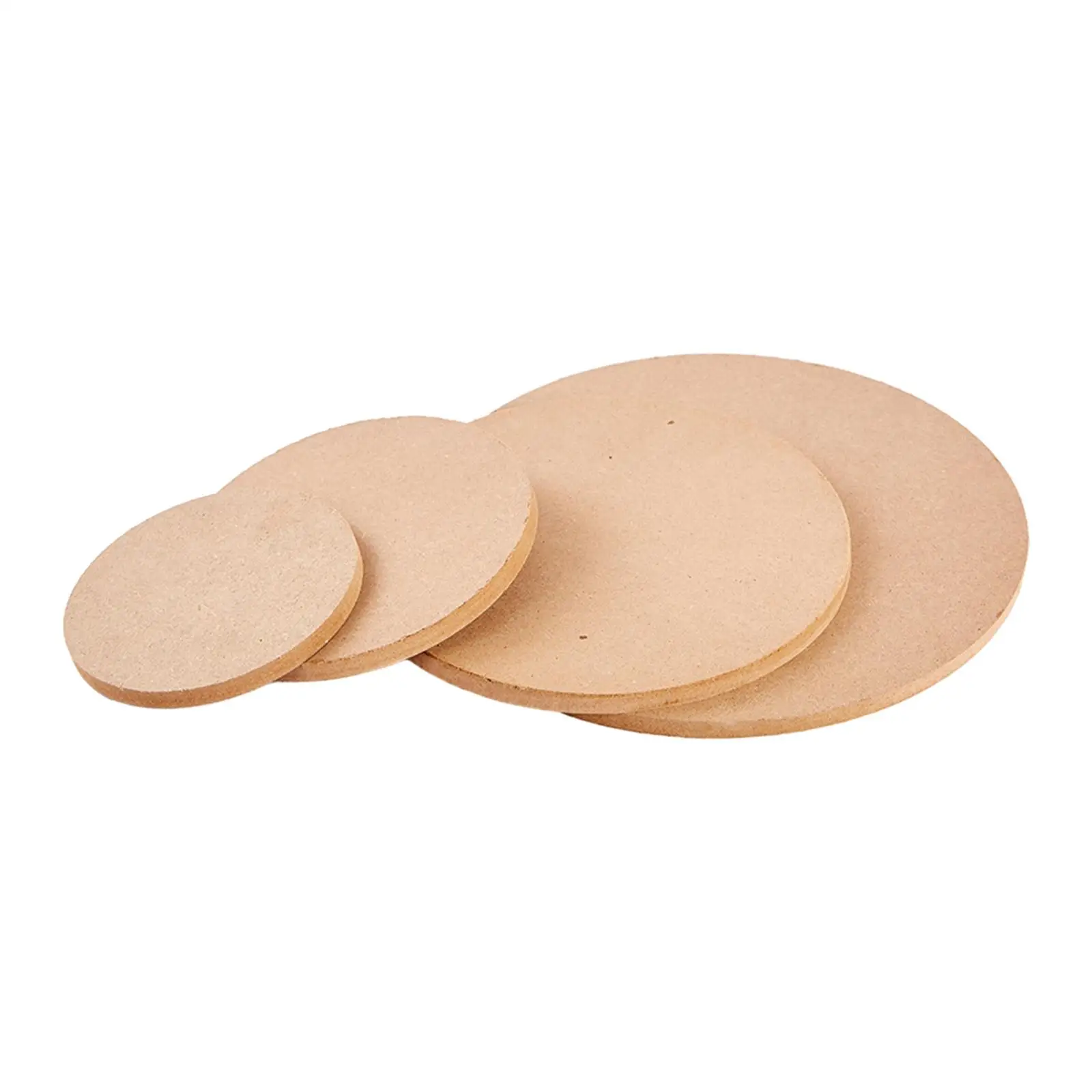 4 Pieces Pottery Wheel Bats Wooden Density Board Clay Tool Wedging Board Blank Slab Fiberboard Pad for Ceramics Clay Making DIY