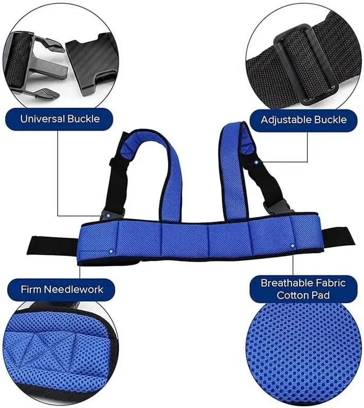 Elderly Protective Equipment Wheelchair Seat Safety Belt, Wheelchair Anti-Slip Restraint Strap, Convenient Wheelchair