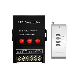 LED light strip controller, high power RGB lamp remote control light strip dimmer, iron shell wireless remote control
