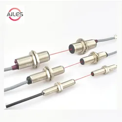 High Quality M8 M12 M18 Visible Laser Beam Diffuse Reflection Photoelectric Sensor Switch Nickel Plated Brass 30m 50m CE IP65