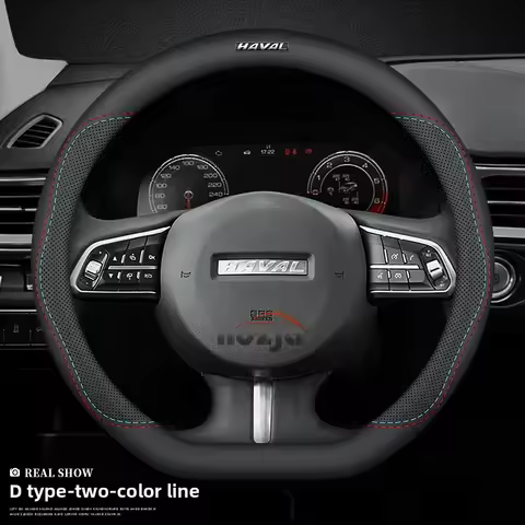 for Haval Jolion Pro 2021~2025 Dagou Dargo F5 F7 F7X H2 H3 H5 H6 H7 Jolion Steering Wheel Cover Nappa Car Interior Accessories