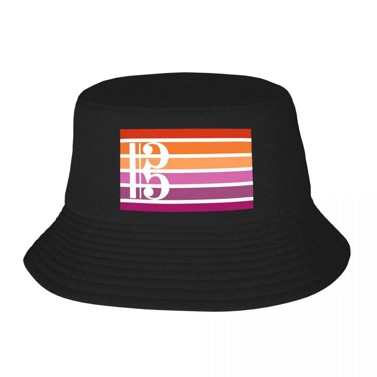 Lesbian Alto Clef Bucket Hat Panama For Man Woman Bob Hats Reversible Fisherman Hats Summer Beach Fishing Unisex Caps