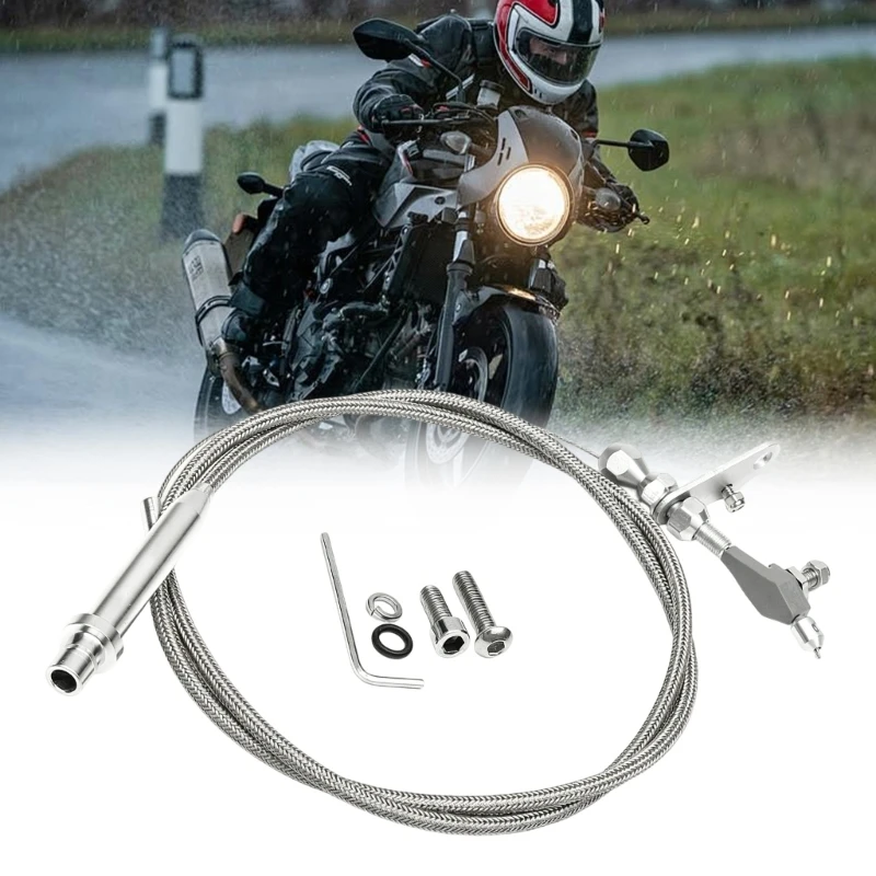 Vehicle Service Cable Transmission Replacement Cable with Metal End Fittings, Outer Sleeve and Garage Repair Hardware Use