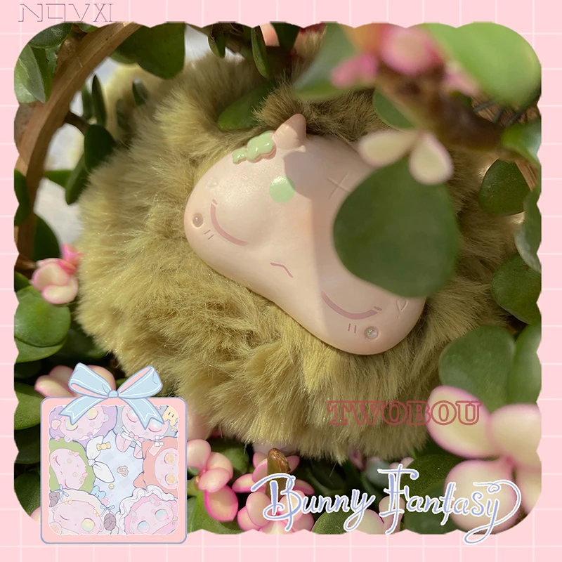 Jouets de boîte aléatoire ennemi en peluche de la série Bunny Daydream, poupées de figurines d'anime mignonnes, boîte mystère d'animal en peluche pour les filles, cadeau surprise