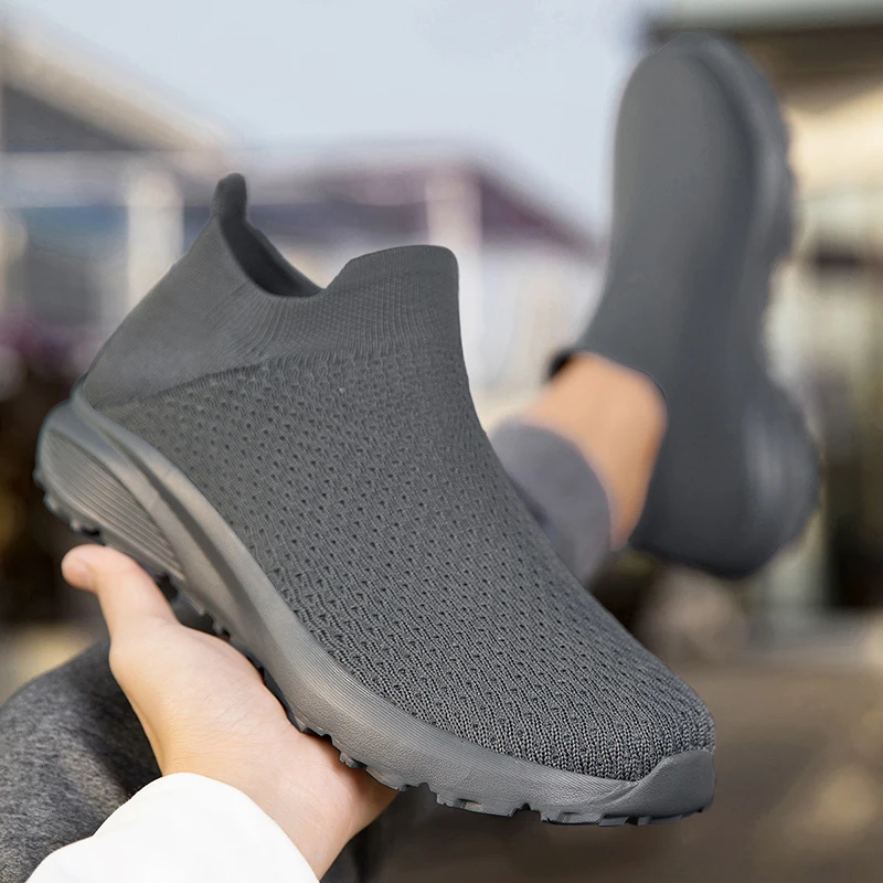أحذية رياضية صيفية للرجال مريحة تسمح بمرور الهواء وخفيفة الوزن وناعمة وواسعة من الأمام ومضادة للانزلاق أحذية رياضية كاجوال للخروج 47 #6