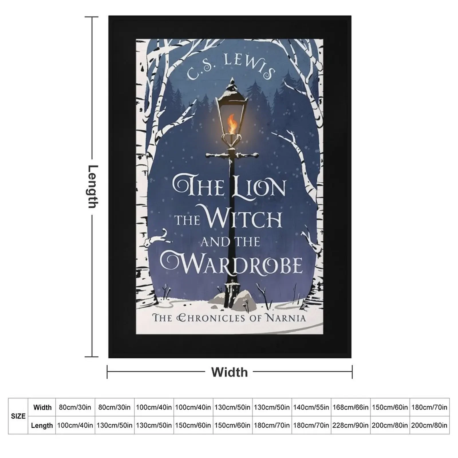 He Lion He Witch And He Wardrobe Lampost Throw Blanket Soft Cute anime Blankets