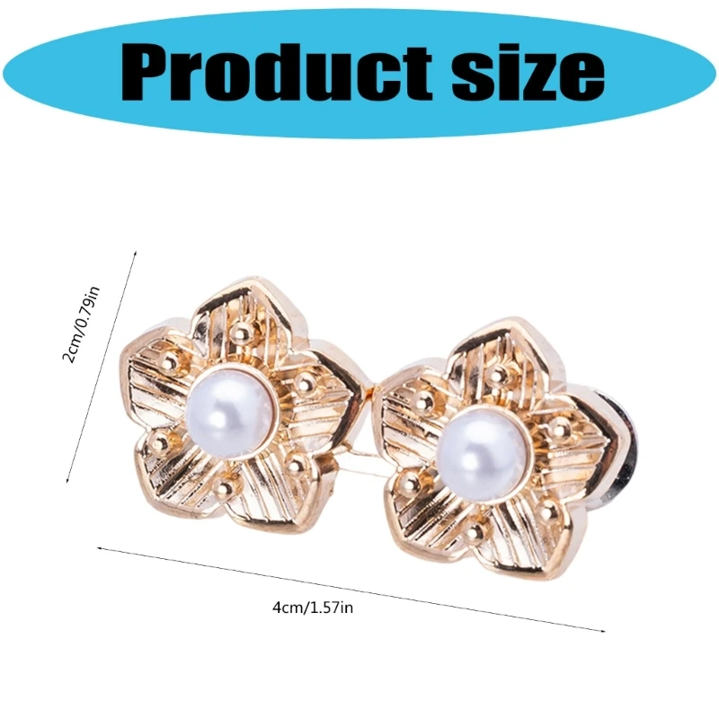 652f Ensemble 3 perles décoratives taille fleur