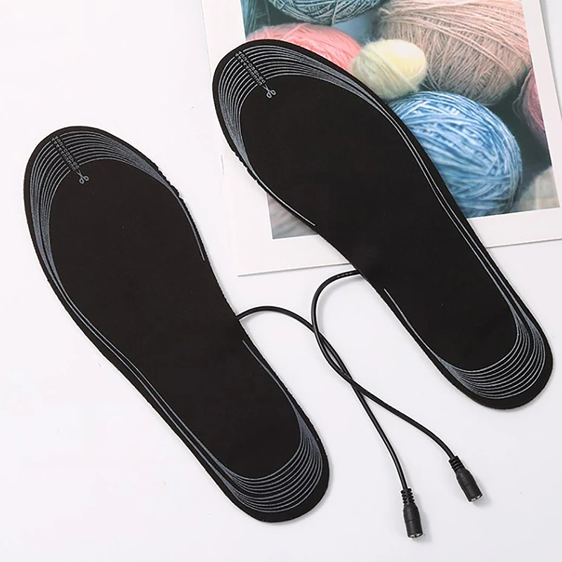 USB 온열 신발 깔창 발 보온 패드, 발 보온 양말 패드 매트, 겨울 야외 스포츠 난방 깔창, 겨울 밑창, 1 쌍