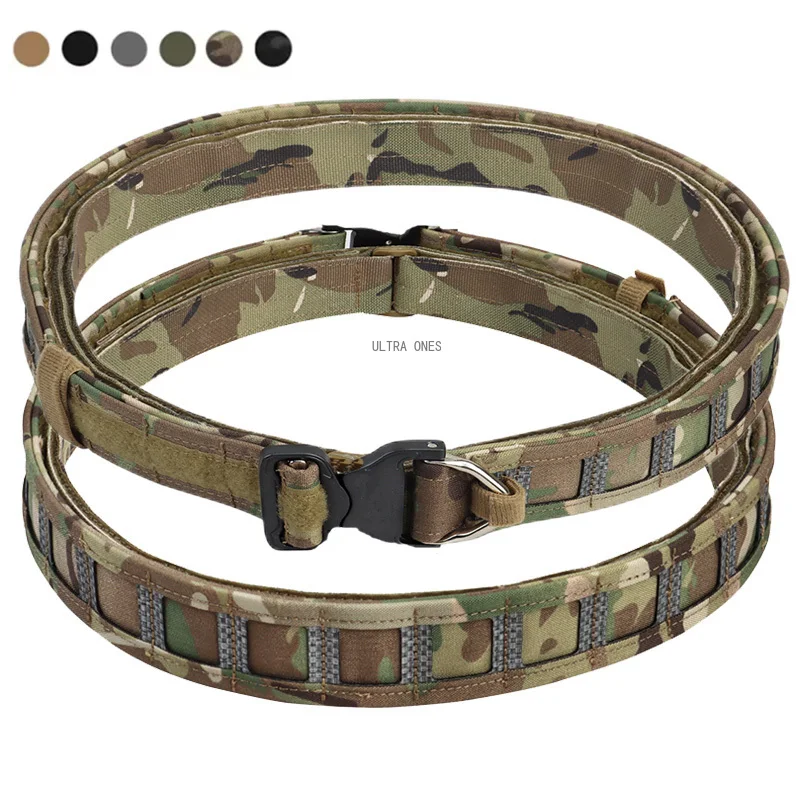 3-で-1-戦術的なウエストベルトヘビーデューティ狩猟射撃戦闘戦闘ウエストバンドクイックリリースバックルエアガンペイントボールベルト