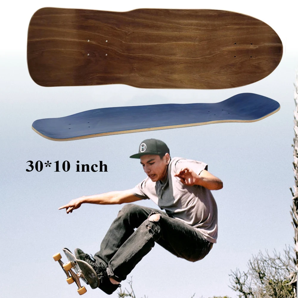 

30 Inch Skateboard Land Surfboard Maple Tail Warped Road Rush Men Women Brush Street Short Board Skate Board DIY Blank Surface