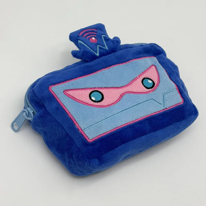 Nouveauté Hazbin hôtel sac de rangement en peluche dessin animé porte-monnaie mignon Portable Mini pochette pour enfants Fans cadeau