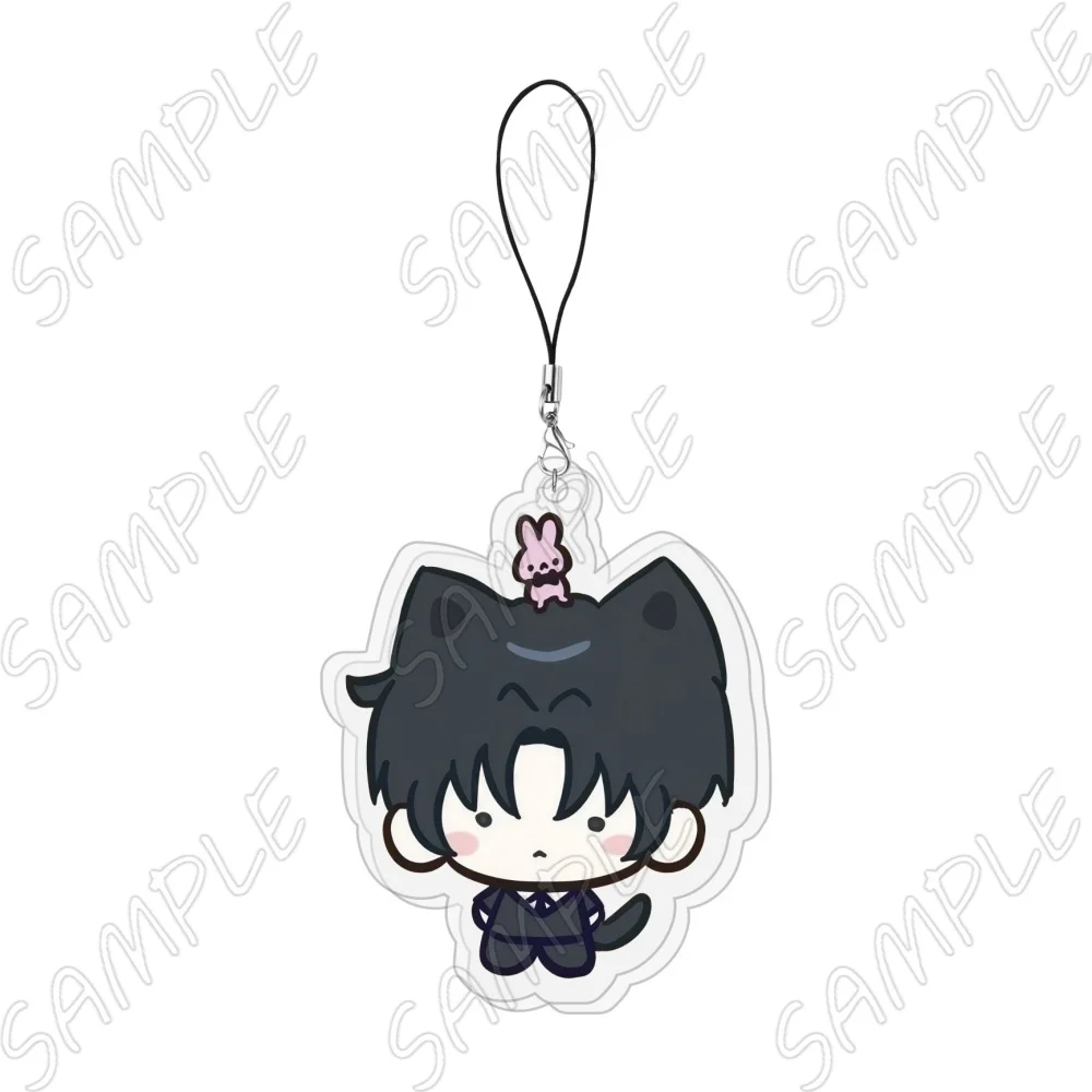 Anime „Going to Work in a Ghost Story World“ Acryl-Schlüsselanhänger Chibi GSGW Kim Soleum Lee Jaheon Tier-Version Taschenanhänger Schlüsselring 6cm – Detail 8
