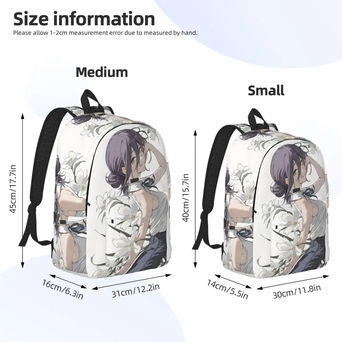 Chainsaw Man Reze Backpack for Boy Girl Kids Student School Bookbag Anime Daypack Preschool Primary Bag Durable