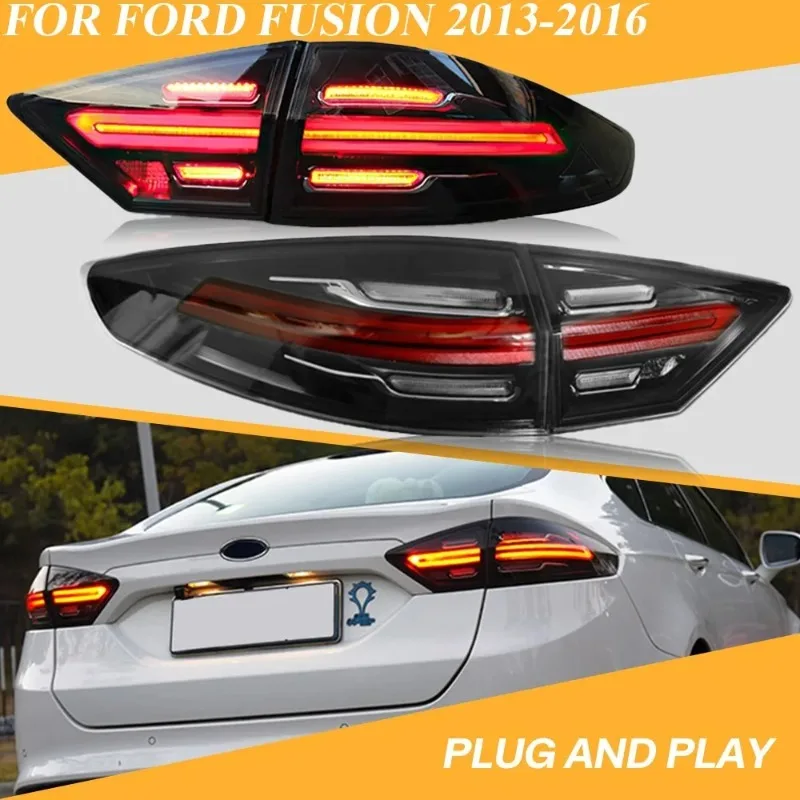

Для Ford Fusion Mondeo 2013-2016 пара полностью светодиодных задних фонарей с динамическим указателем поворота