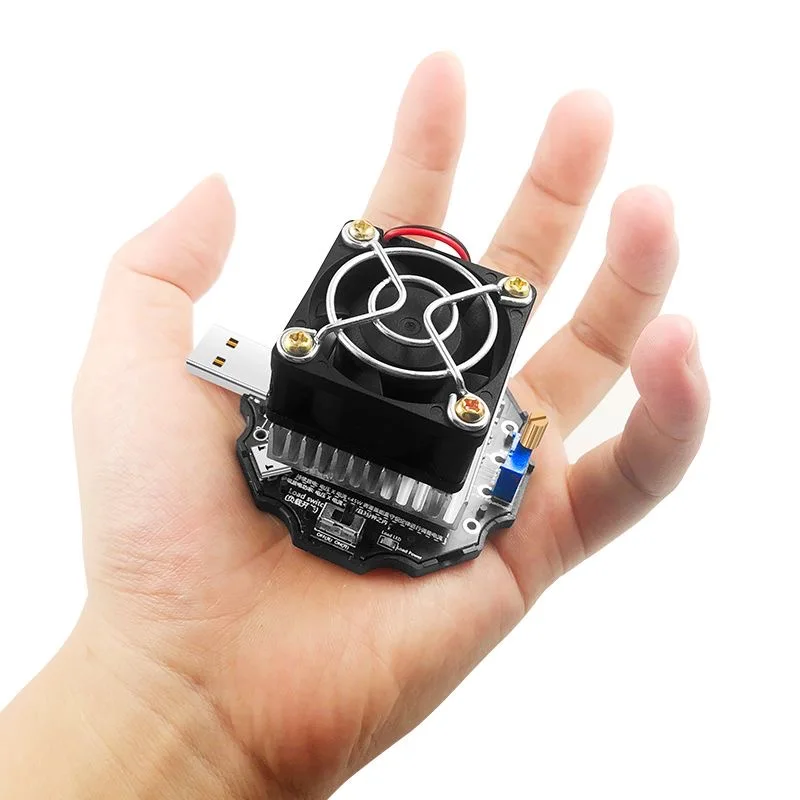 65W USB DC electronic Load resistor Discharge battery test capacity aging charger power bank adjustable current voltage