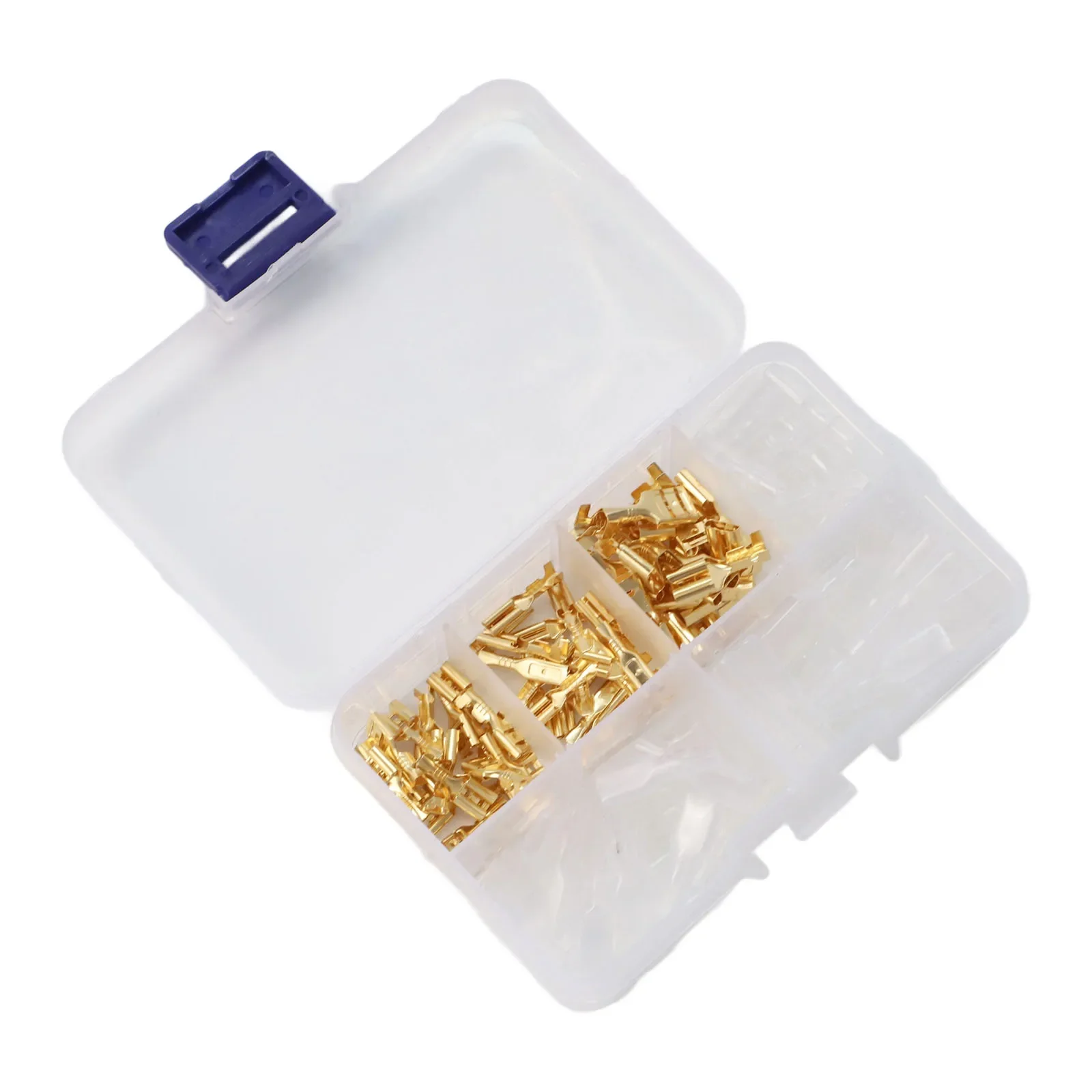 Spade Lug Crimp Kit 120 Pcs Includes 2.8mm 4.8mm 6.3mm Male Female Terminals With Thickness Variants For AWG 14 22 Compatibility