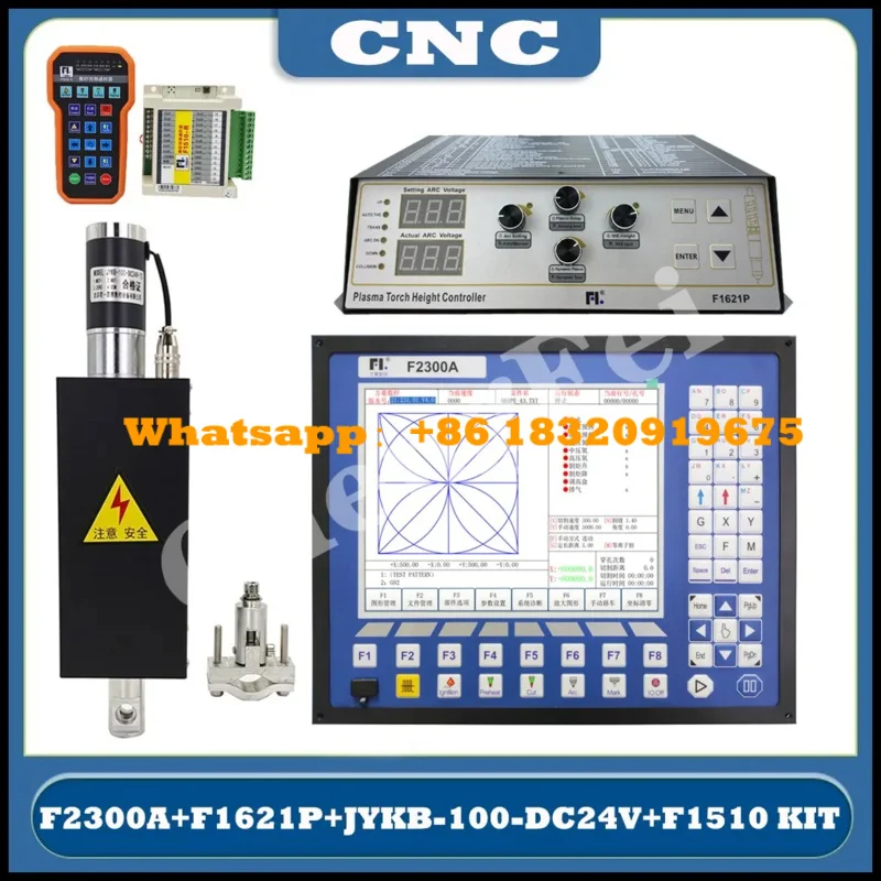 

CNC Thc Plasma Controller Kit 2 Axis Cnc System F2300a/f1621/hp105/jykb-100-dc24v/t3/f1510 Plasma Cutter Remote Control