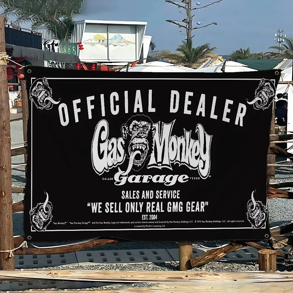 G-Gas Monkey Printed Large Flag Art Science Fiction Room Home Decor Decor Banner