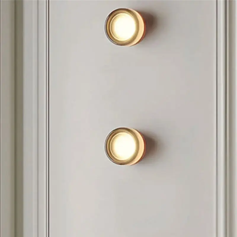Glass Lampshade LED Wall Lamp Sconce Beside For Bedroom Living Room Bathroom Mirror Stair Wall Light Wandlamp Applique WHITE-AT3