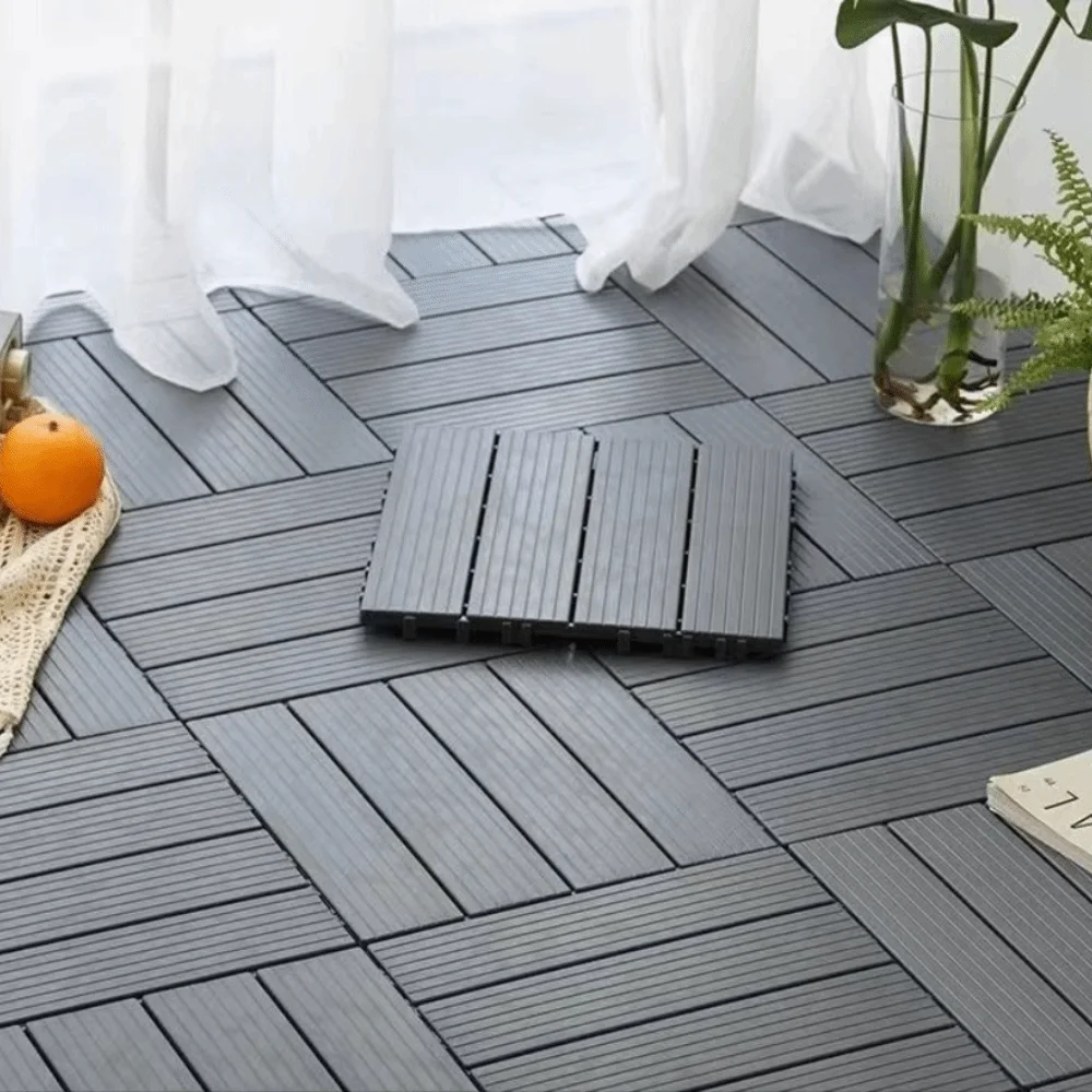 Anti-corrosion Balcony Flooring Waterproof Plastic Wood Garden Flooring Wear-resistant Plastic Wood Flooring Renovation