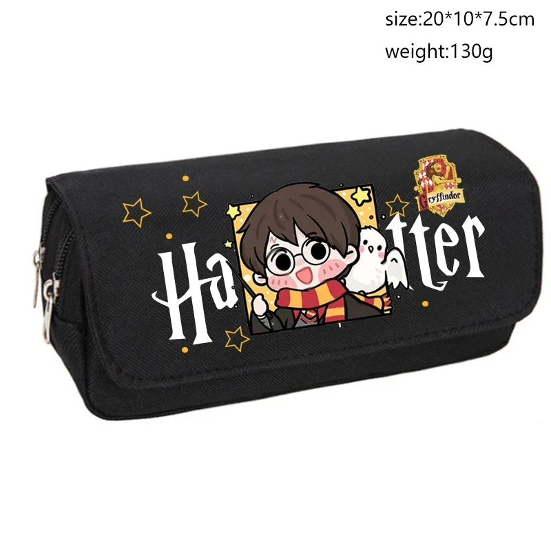 Delicate Anime Figure Harries Pencil Potters Bags Canvas Case Portable Storage Bag Student Stationery Birthday Gift for Friends