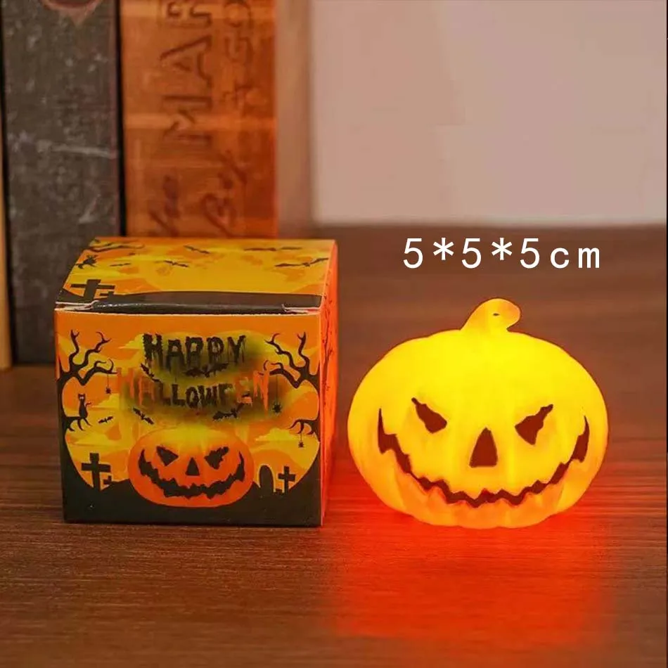 ハロウィン LED カボチャランタン LED ライトランプホーム小道具バーハロウィン装飾 LED ランタンシーンレイアウト家の装飾