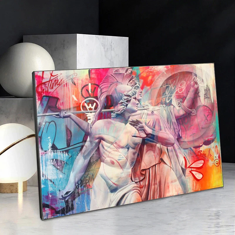 

The Waiting on Canvas Wall Art Posters and Prints Street Graffiti Paintings Wall Picture For Living Room Home Decoration Cuadros