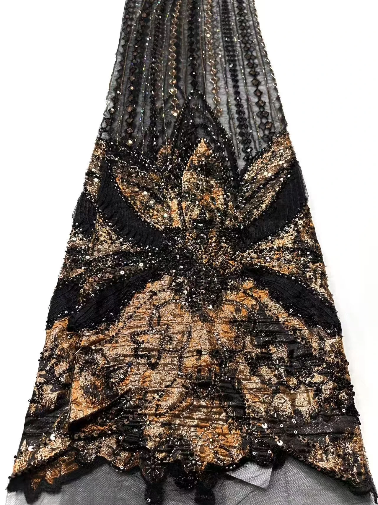 النيجيري المطرزة أقمشة الدانتيل 2026 نمط جديد الأفريقي الفرنسية شبكة مطرزة حجر الراين النسيج لفساتين مواد الخياطة S1943 #4