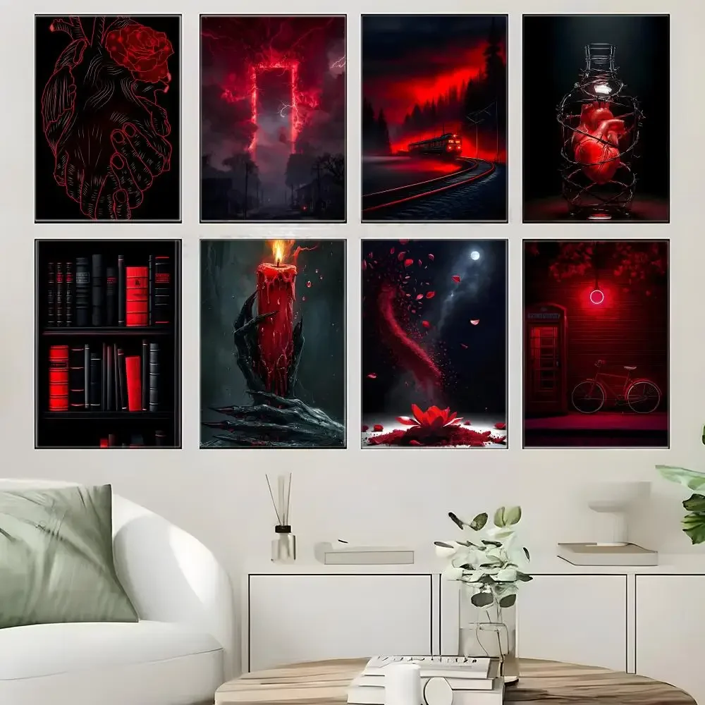 Artwork R-Reds Hours Poster Self-adhesive Art Waterproof Paper Sticker Coffee House Bar Room Wall Decor