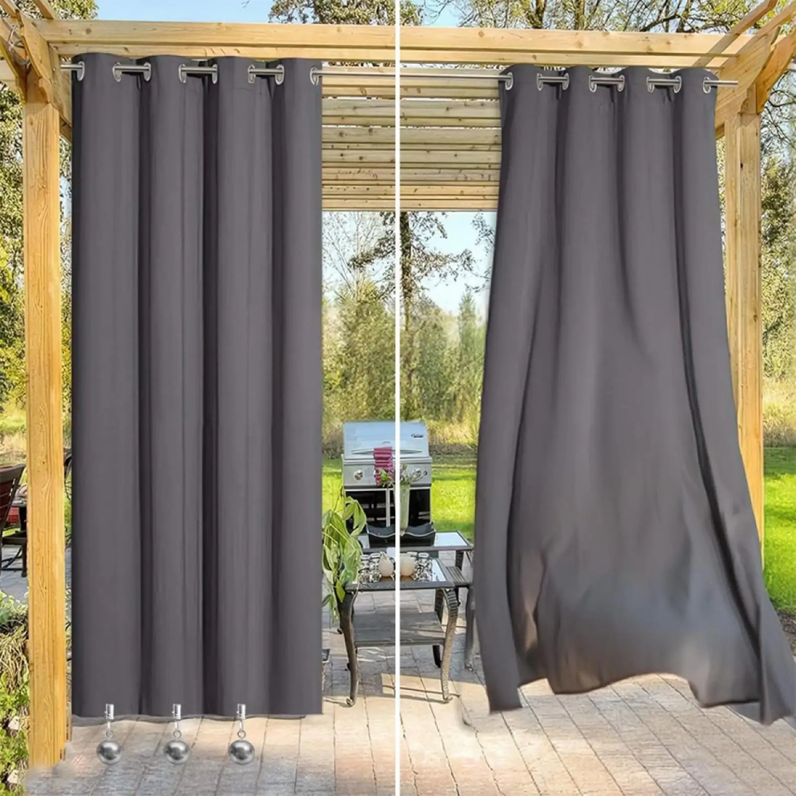 Poids de nappe 12 pièces en acier inoxydable, support de nappe de jardin avec pince pour pique-nique en plein air, fête, salle à manger, cuisine