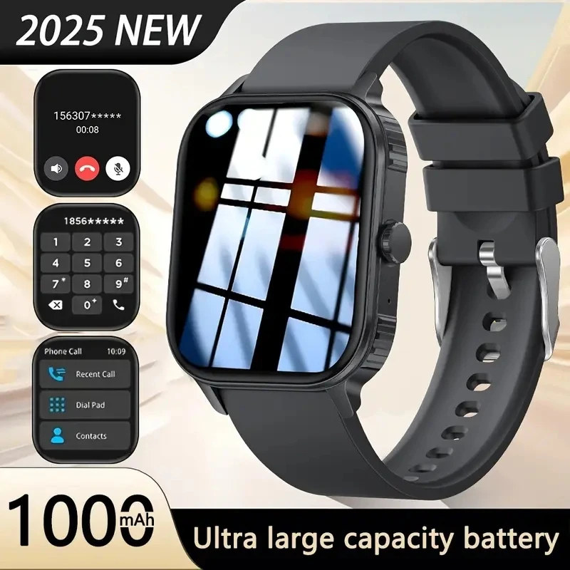 

2025 New Outdoor fitness Smart Watch 2.04" HD Screen Sport trajectory Heart Rate Blood oxygen Health Smartwatch For Android IOS