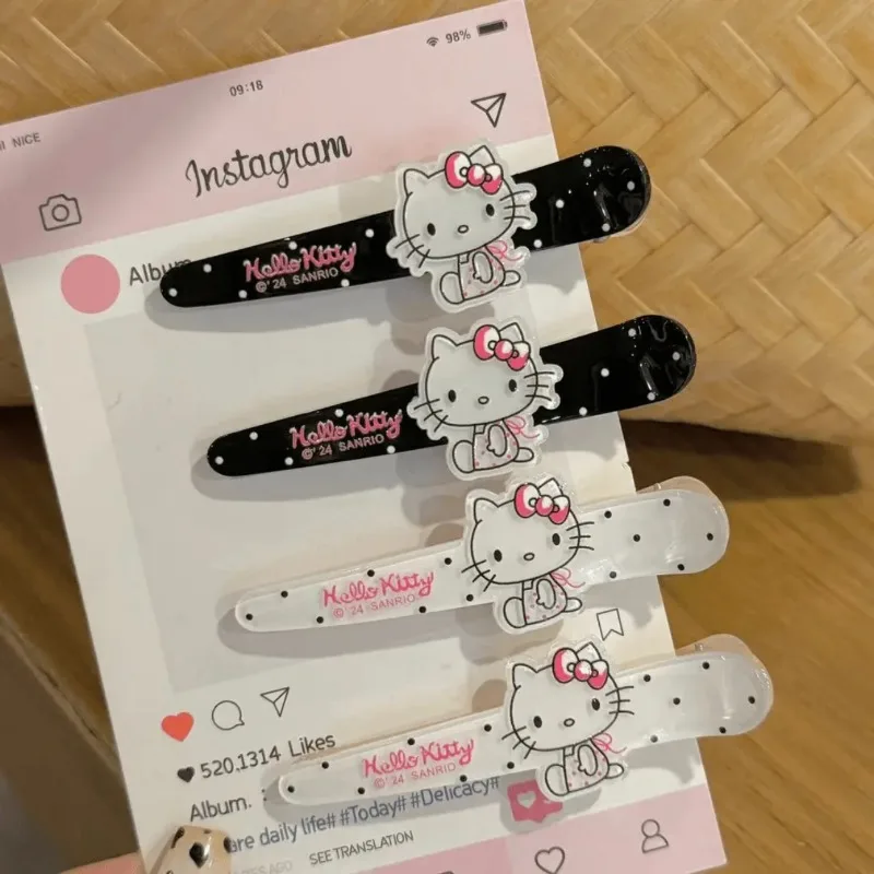 Cute Hello Kitty Duckbill Clip with Bangs  Fun Hair Accessories  Headwear  Hair Clip Cute Japanese Cartoon Fashion Hair Clip