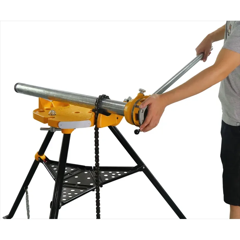Industrial Grade CE Certified Portable Pipe Threader Kit 6 Dies Case Manual Ratcheting Threading Tool for 1/2