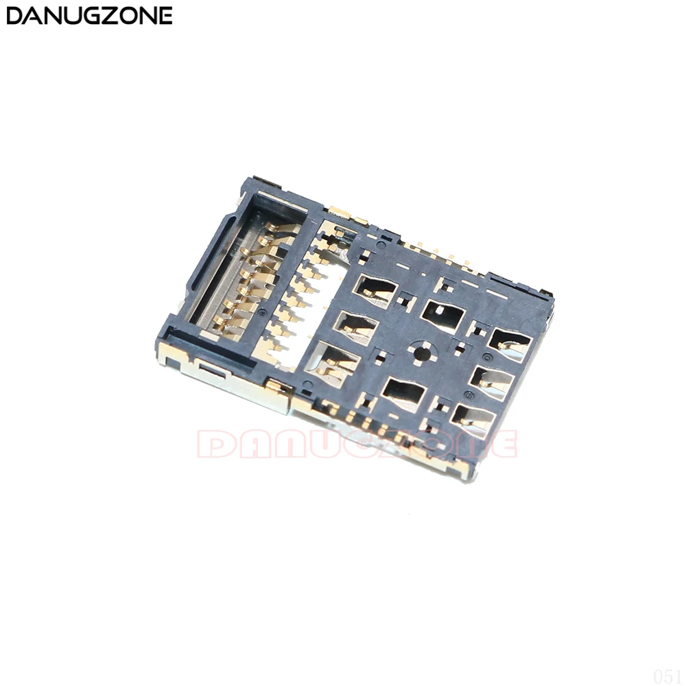 2PCS/Lot For LG V10 H968 H900 H901 VS990 F600L F600K F600S SIM Card Reader Socket Tray Slot SD Memory Card Slot Connector