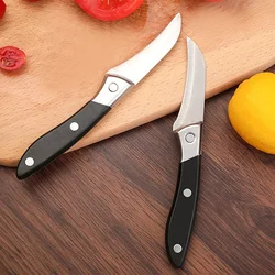 Paring Knife Stainless Steel Fruit Knife Anti-Slip Black Handle Perfect for Househould Fruit Peeler Cutter Slicer Knife