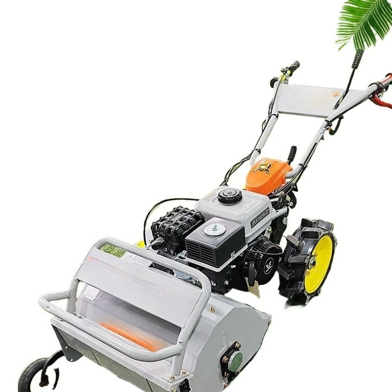 Self-propelled crushing grass returning machine Straw crushing orchard lawn reclamation  short grass mower for agriculture