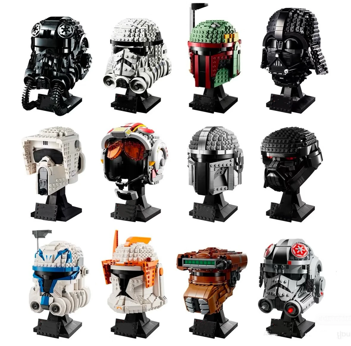 

NEW Stormtrooper Vader Tie Fighter Pilot Helmet Series Building Blocks Model Figure Collection Building Blocks Model Toy