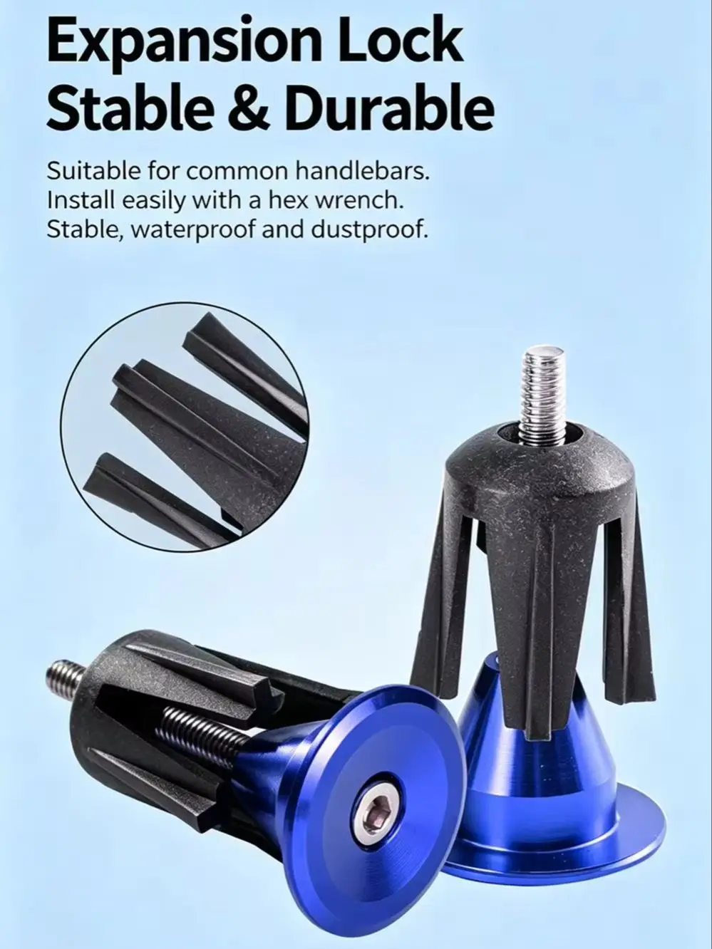 AliExpress cycle zone Bicycle Handlebar Bar Cap End Plugs Aluminum Alloy Bar end Caps MTB Road Bike Handle Bar Stopper Dust‑proof Bike Accessories