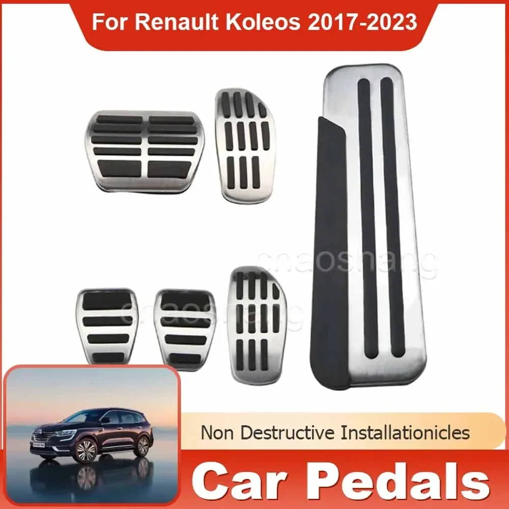 

Ножные педали из нержавеющей стали для Renault Koleos, Samsung, QM6, 2017 ~ 2023