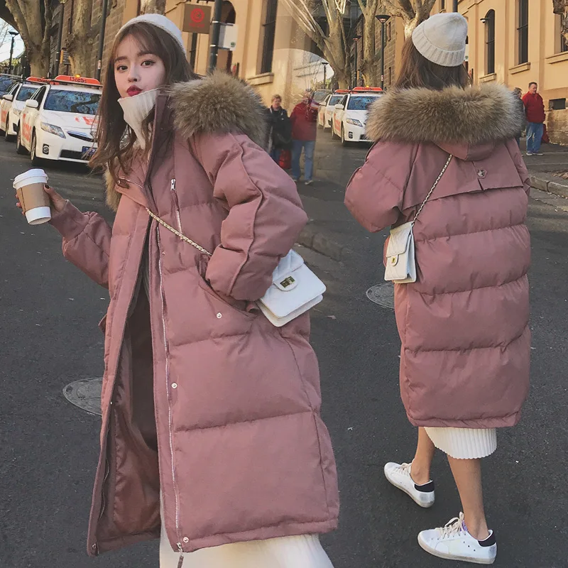 

Female Parka 2024 Winter Jacket Women Clothes Vintage Warm Coat Women's Down Cotton Jacket Warm Thick Long Parkas Oversized