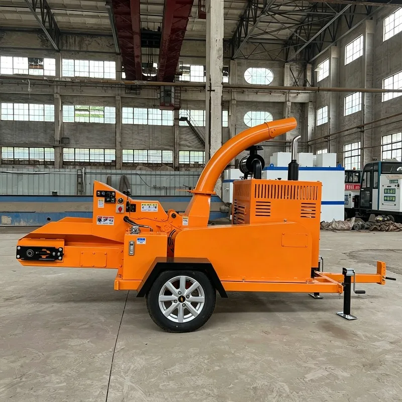 Commercial Wood Chipper Shredder Machine 8 Inch Branch Wood Chipper For Landscaping Yard Cleaning Organic Mulch Production